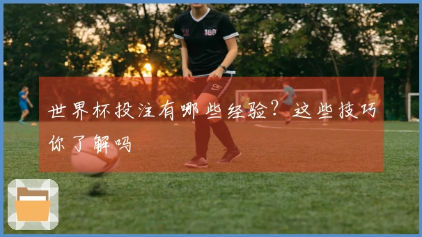 世界杯投注有哪些经验？这些技巧你了解吗